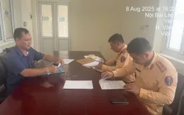 Phạt 40 triệu đồng tài xế đi ngược chiều trên cao tốc Hà Nội – Lào Cai