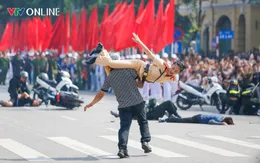 Mãn nhãn màn trấn áp nhóm thanh niên gây rối của nữ chiến sĩ Công an Hà Nội