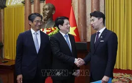 Chủ tịch nước Lương Cường tiếp Trưởng Ban Thanh niên Đảng Dân chủ tự do Nhật Bản