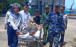 Đảo Trường Sa kịp thời cấp cứu ngư dân bị đột quỵ