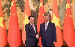 Chủ tịch nước Lương Cường hội đàm với Tổng Bí thư, Chủ tịch nước Trung Quốc Tập Cận Bình