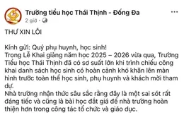 Nhà trường xin lỗi vì công khai danh sách học sinh khó khăn trong lễ khai giảng