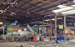 Nhiều chợ ở Nghệ An hư hỏng nặng sau bão, tiểu thương chưa thể trở lại kinh doanh