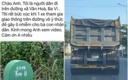 Hà Nội: Xử lý tài xế xe tải vi phạm khi tham gia giao thông qua tin báo của người dân