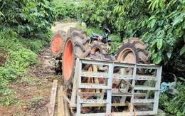 Lật xe máy cày khi xuống dốc, 1 người đàn ông tử vong