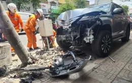 Ô tô chở tiền ngân hàng mất lái, gây tai nạn liên hoàn khiến 3 người bị thương