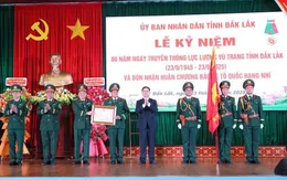 Lực lượng vũ trang tỉnh Đắk Lắk nhận huân chương Bảo vệ Tổ quốc hạng Nhì