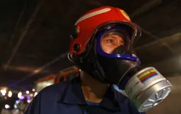 Robot trổ tài trong diễn tập PCCC đường hầm sông Sài Gòn