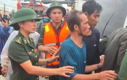 Hai tàu cá gặp nạn tại Cửa Việt: Đã giải cứu được 8 ngư dân, 3 người còn mất tích