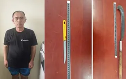 Bắt giam đối tượng nhiều tiền án cầm dao gây rối, đe dọa người dân