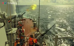 Vùng 2 Hải quân kiểm tra bắn đạn thật trên biển đạt kết quả 100% khá giỏi