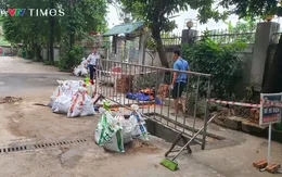 Hà Nội: Người dân “vựa nước” đắp đập, dựng chắn ứng phó bão Matmo