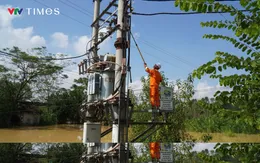 Mưa lũ gây mất điện diện rộng tại Bắc Ninh