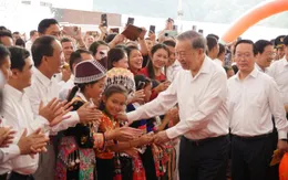 Tổng Bí thư Tô Lâm dự lễ khởi công trường nội trú liên cấp Na Ngoi (Nghệ An)