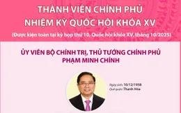 [Infographic] Thành viên Chính phủ nhiệm kỳ Quốc hội khóa XV