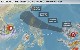 Bão Fung-Wong mạnh lên cấp độ siêu bão, Philippines sơ tán 100.000 người