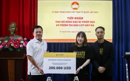 MTTQ Việt Nam tiếp nhận ủng hộ đồng bào miền Trung khắc phục hậu quả bão lụt