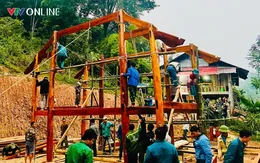 Nghệ An: Khẩn trương dựng nhà ở cho các hộ dân bị vùi lấp, trôi nhà do thiên tai