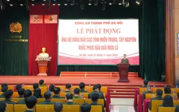 Công an Hà Nội phát động ủng hộ đồng bào bị thiệt hại do mưa lũ