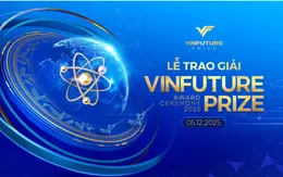 Lễ trao giải VinFuture được truyền hình trực tiếp trên VTV1 vào 5/12/2025