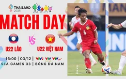U22 Lào vs U22 Việt Nam: Nhiệm vụ phải thắng | 16h00 ngày 3/12 trực tiếp VTV2, VTV Cần Thơ và VTVgo


