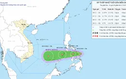 Áp thấp nhiệt đới giật cấp 8 sắp vào Biển Đông