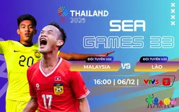 Lịch thi đấu và trực tiếp bóng đá SEA Games 33 hôm nay 6/12 trên VTV: Chờ đợi U22 Lào đấu U22 Malaysia

