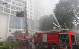 Hà Nội: Diễn tập chữa cháy tại khu chung cư, giả định có người mắc kẹt