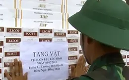 Đồng Tháp: Bắt vụ buôn lậu thuốc lá quy mô lớn