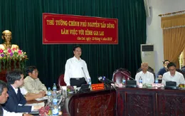 Thủ tướng làm việc với lãnh đạo tỉnh Gia Lai 