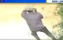 Đăk Lăk: Hàng trăm hộ dân đu dây vượt sông canh tác