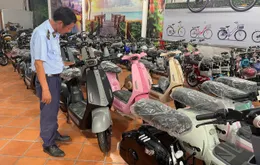 Phát hiện 2 cơ sở kinh doanh xe đạp điện không rõ nguồn gốc