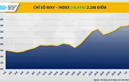Dòng tiền chảy mạnh đẩy MXV-Index lên đỉnh gần 2 tháng