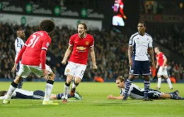 West Brom 2-2 Man Utd: Quỷ đỏ bật khỏi top 4