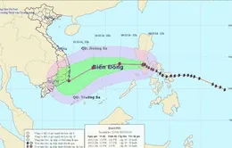 Sáng sớm 9/12, bão Hagupit đi vào phía Đông Biển Đông