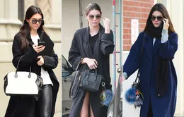 Kendall Jenner chuộng áo khoác quá khổ mùa Thu - Đông