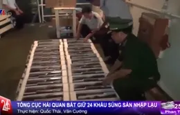 Bắt giữ 24 khẩu súng săn, thuyền viên nhảy sông bỏ trốn
