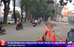 TP.HCM bắt đầu rào chắn đường trung tâm để thi công Metro