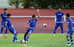 U23 Việt Nam tập kín chọn đội hình đấu U23 Malaysia