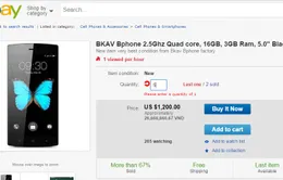 Bphone được bán trên eBay Nhật với giá 1.200 USD