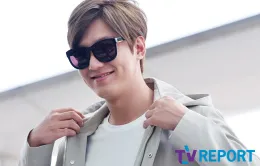 Lee Min Ho lộ mặt bầu bĩnh và tóc vàng hoe