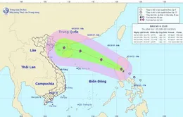 Áp thấp nhiệt đới mạnh lên thành bão Mujigae áp sát biển Đông