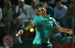 Rome Masters 2015: Roger Federer vào vòng 3, Tsonga bị loại