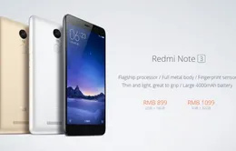 Xiaomi Redmi Note 3 chính thức ra mắt với pin ‘khủng’, giá rẻ