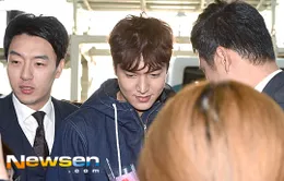 Lee Min Ho chật vật thoát khỏi đám đông ở sân bay