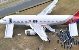 Hàn Quốc điều tra phi công sau vụ máy bay trượt khỏi đường băng