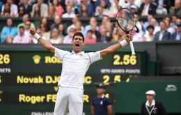 Vượt ải Federer, Djokovic lần thứ 3 đoạt ngôi vương tại Wimbledon