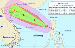 Bão số 4 đang tiến nhanh vào đất liền