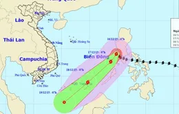 Bão Melor giật cấp 14 - 15 đã đi vào Biển Đông