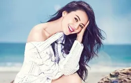 Cao Viên Viên đẹp mơ màng bên bờ biển